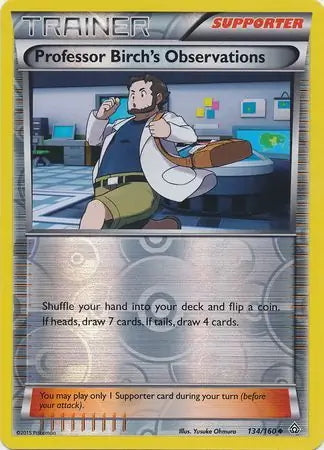 Primal Clash Professor Birch's Observations #134/160 reverse holo